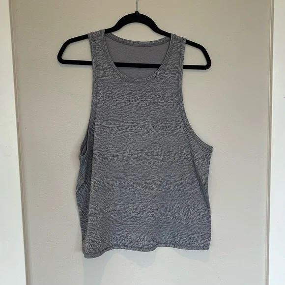 Lululemon Athletica Grey Sleeveless Muscle Tee - Large - Picture 1 of 4